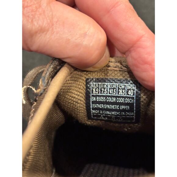 Skechers classic fit air cooled memory foam brown lace up shoes mens 8.5 - Picture 7 of 7